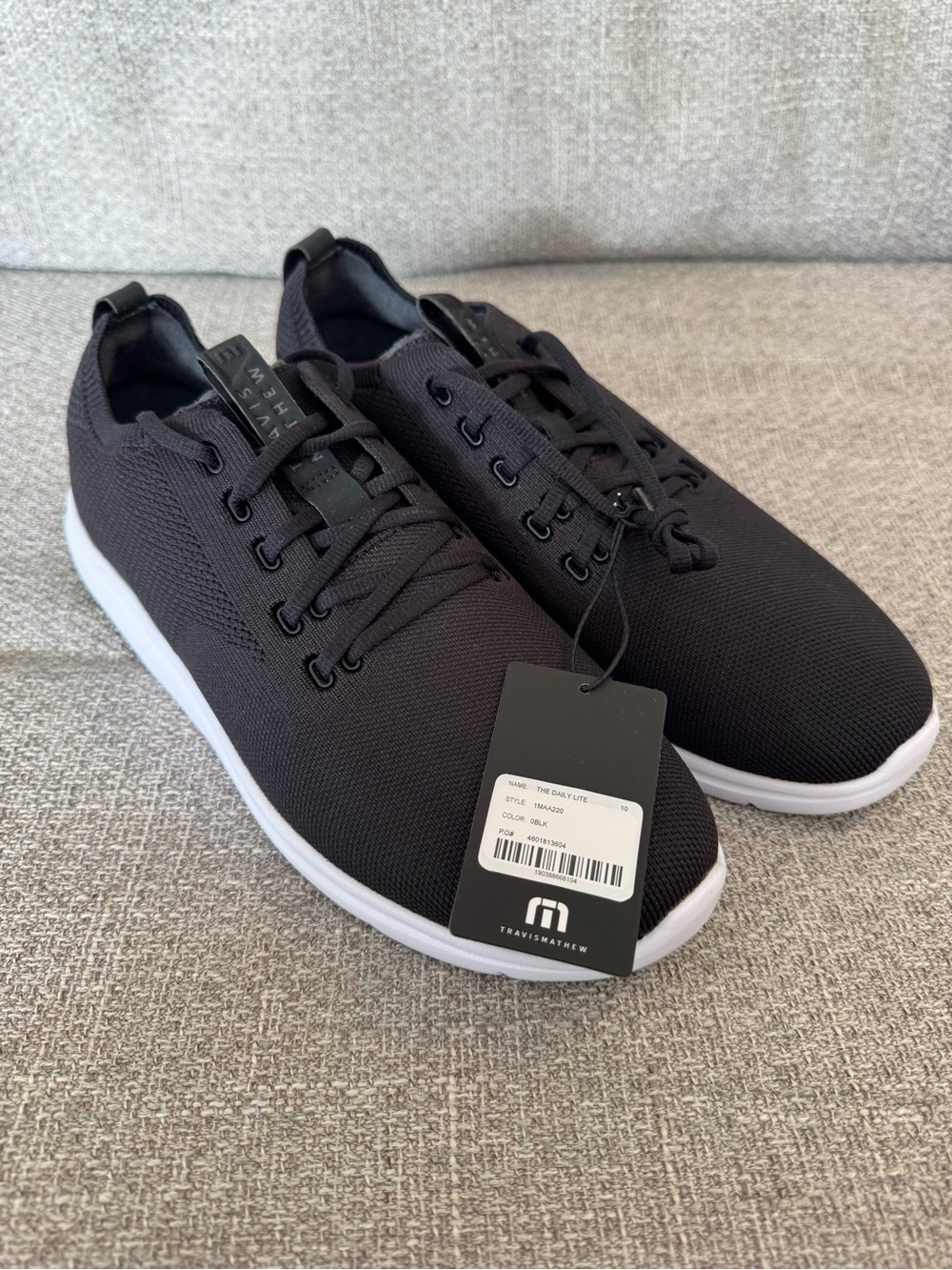 TravisMathew The Daily Lite Shoes - Size 10M Black - NWT
